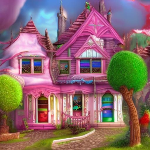 House Covered in Candy