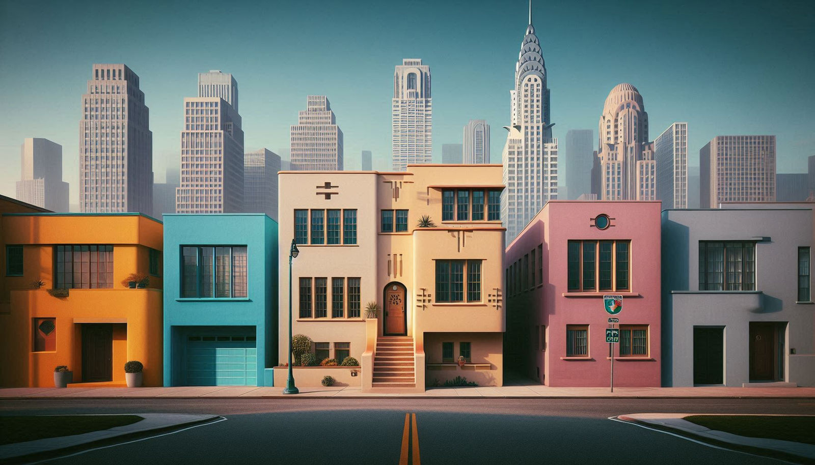 Whimsical art deco architecture