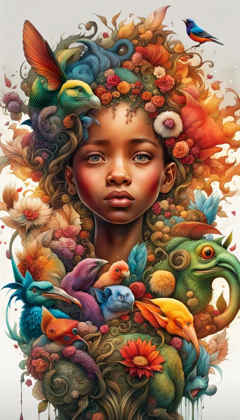 “Childhood laughing best friends”. A breathtaking masterpiec...