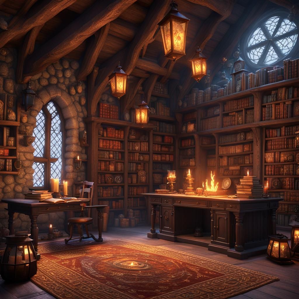 A country wizard's tower study