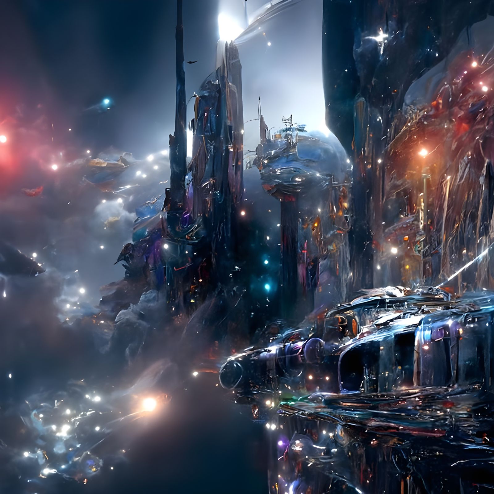City of stars - AI Generated Artwork - NightCafe Creator