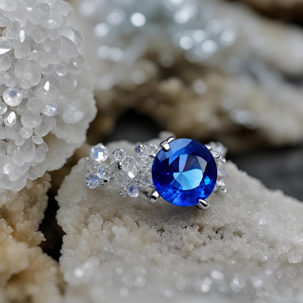 Kristalle Farbenfroh  Höhle Diamanten Saphire