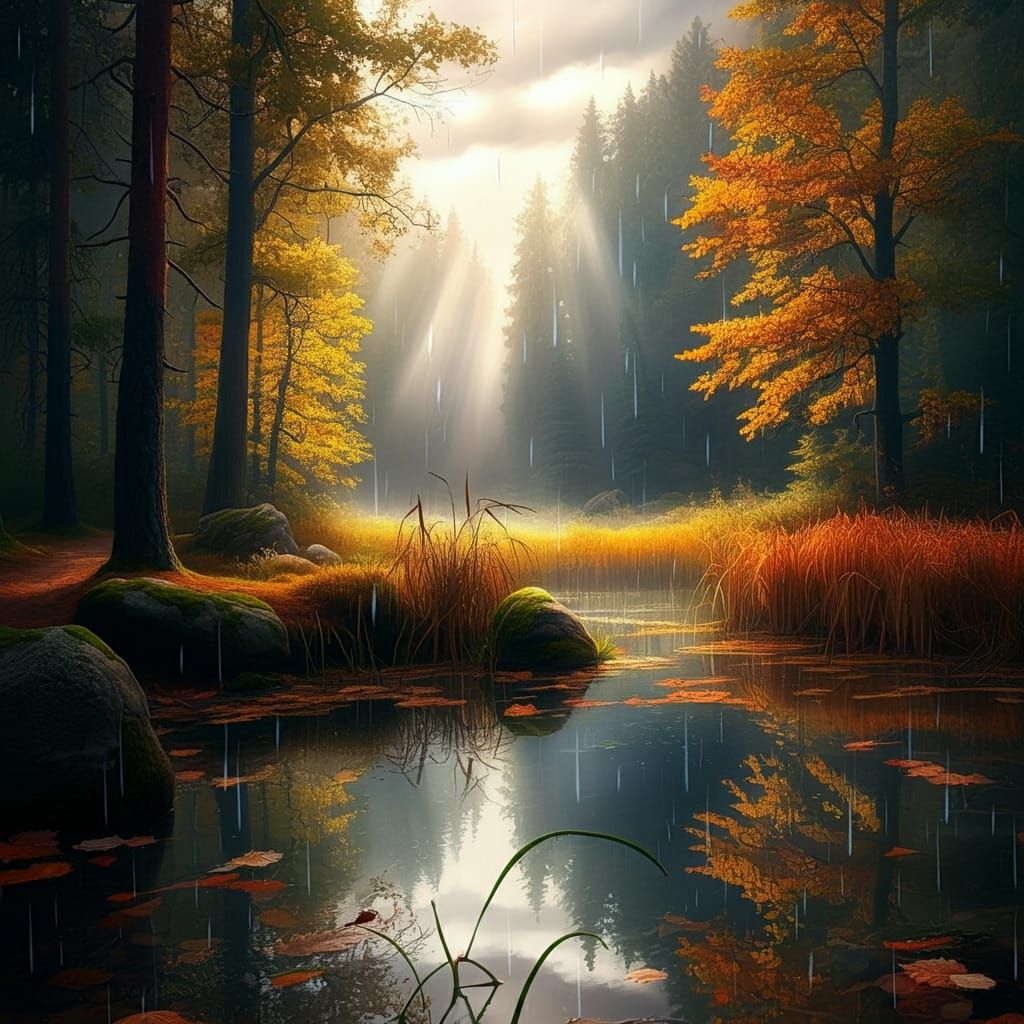 Autumn Forest Rain