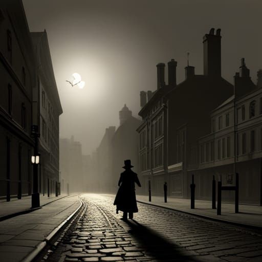 Victorian London at night - AI Generated Artwork - NightCafe Creator