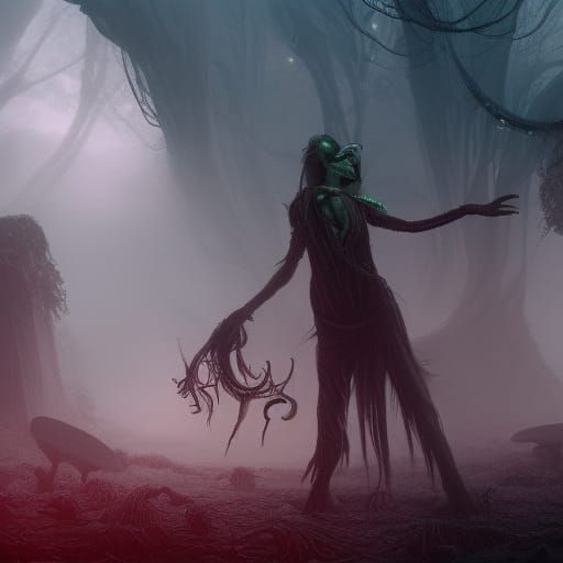 mirth of shadows, eldritch joy, hyperdetailed, cinematic lighting, 8k