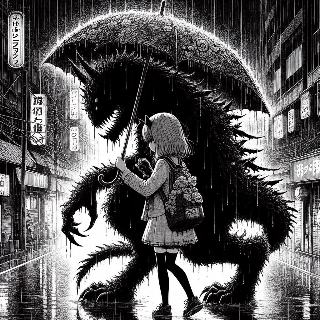 Walking home with a monster