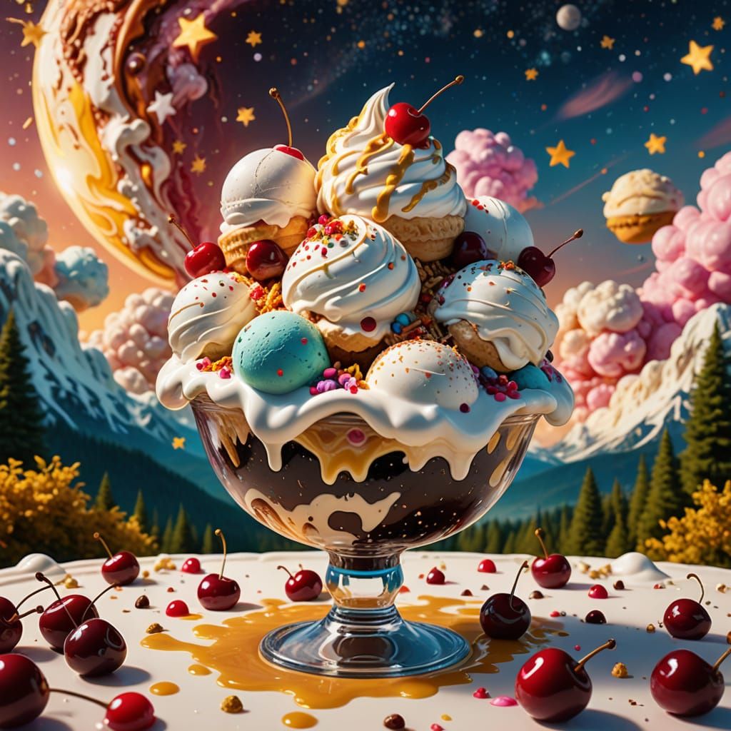 Sundae Dream Planet  by @JollyNewt