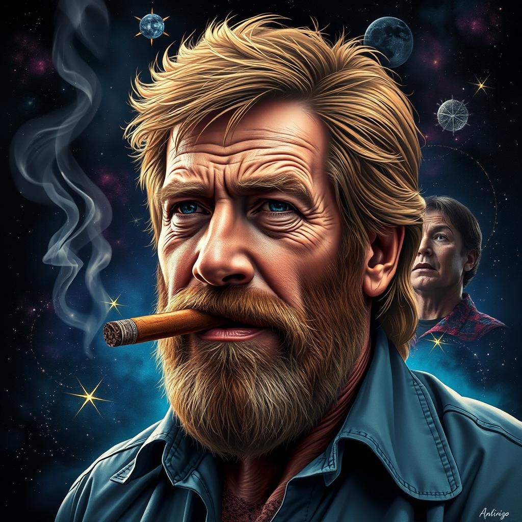 Chuck, someone is behind you. AI Generated Artwork NightCafe Creator