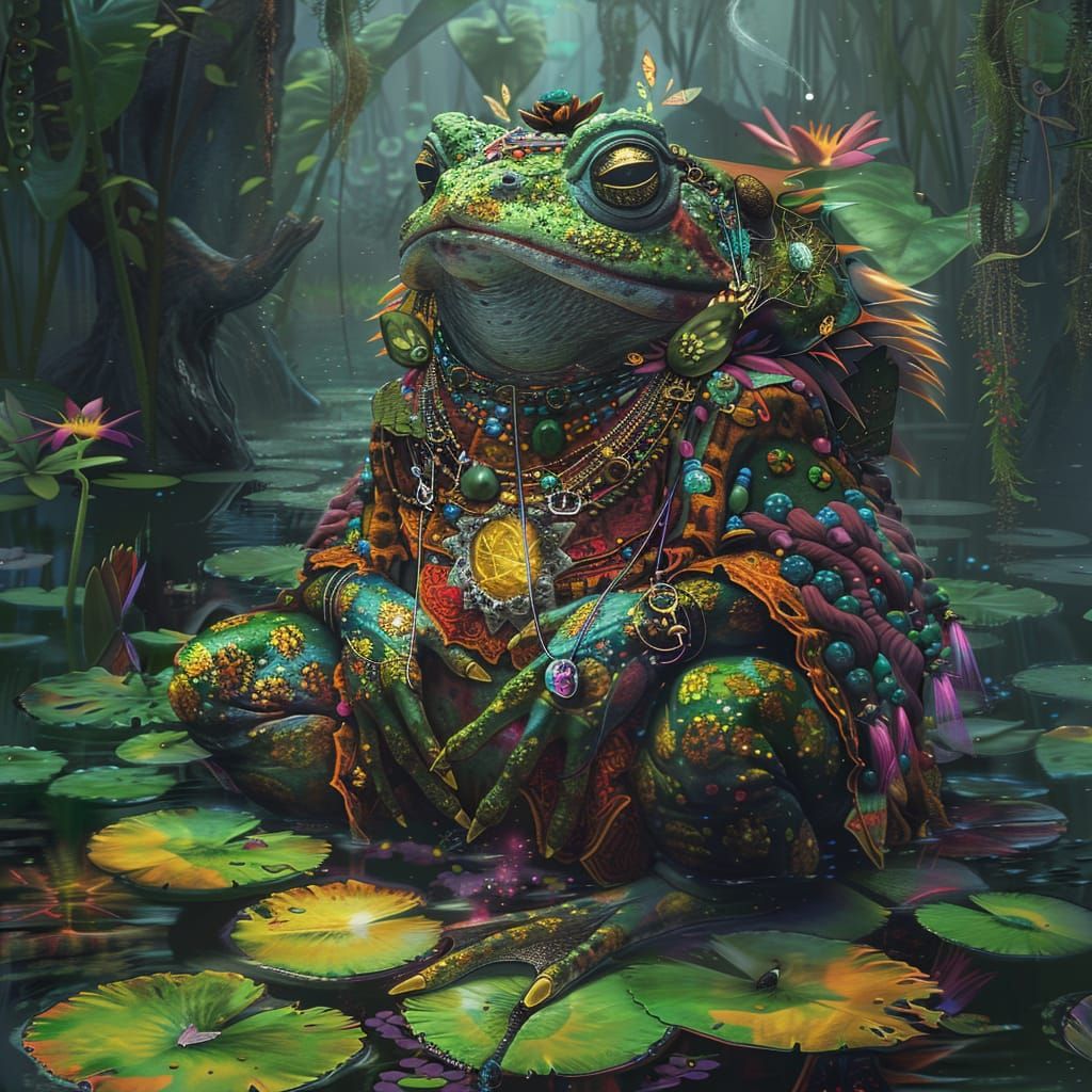 Granter of Swamp Wishes  by @Swiss Army Squid