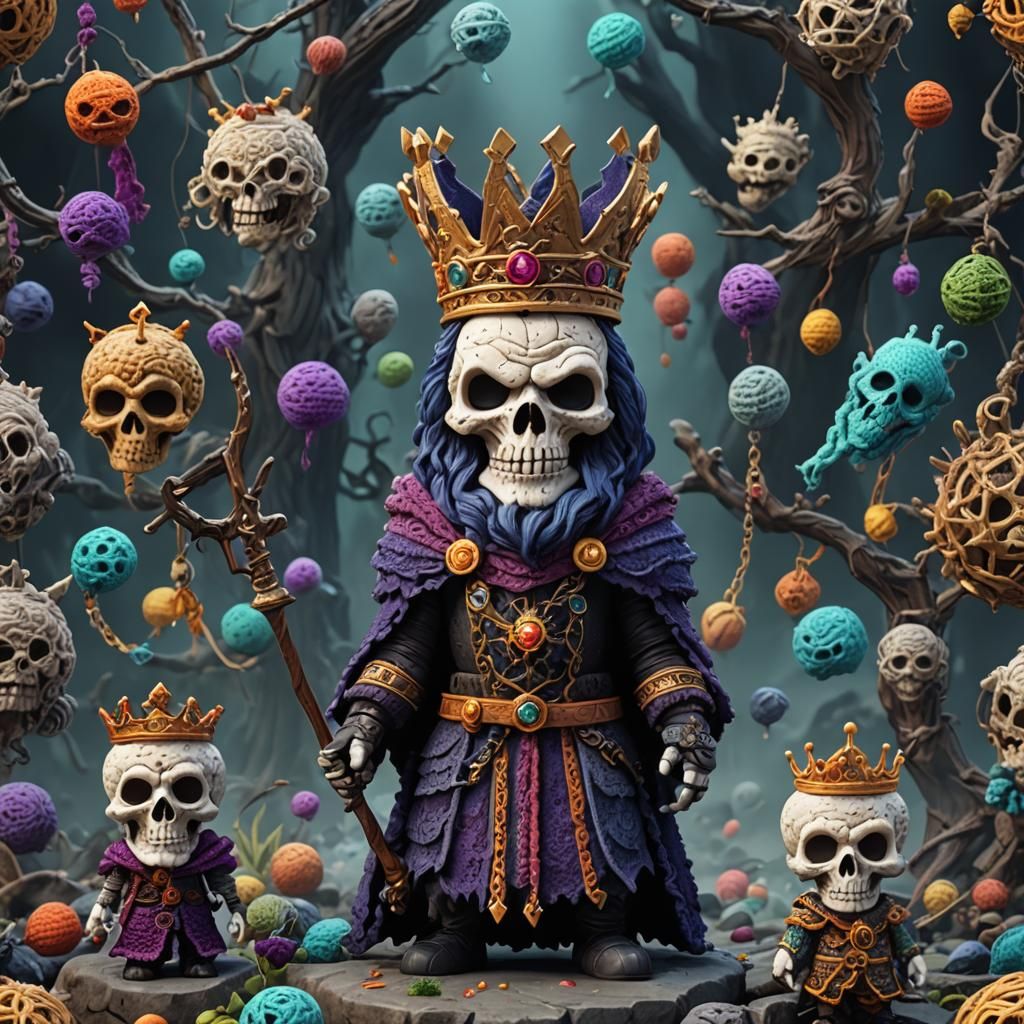 King Koschey, the deathless. amigurumi style