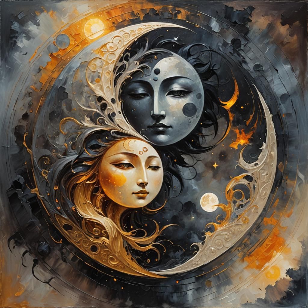 Sun and the Moon  by @Seivitae