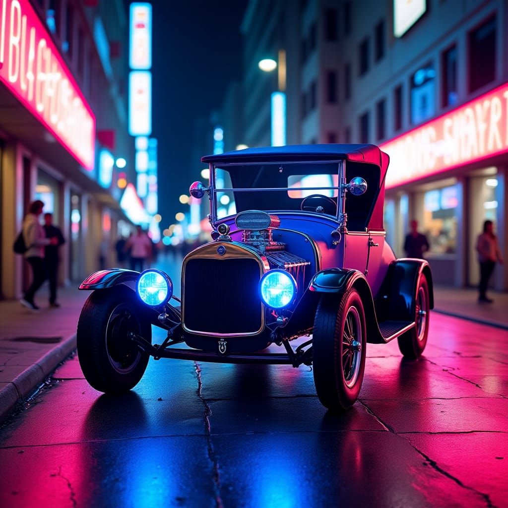 1910 Model T Ford Neon 2