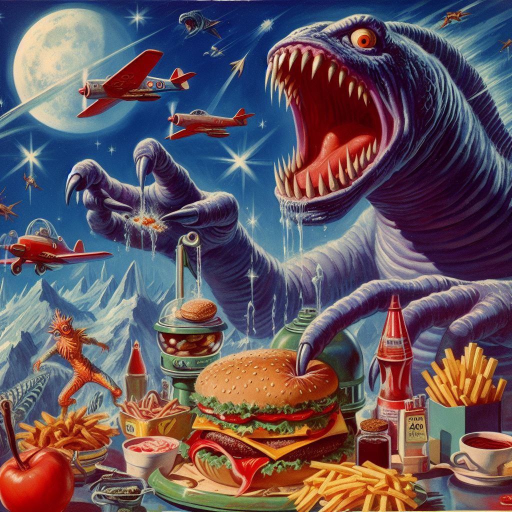 Astro Stories: Even Space Monsters Need Their Burgers!