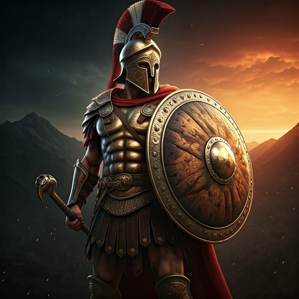 Ancient Greek Warrior Meets Steampunk Futurism in Epic Fanta...