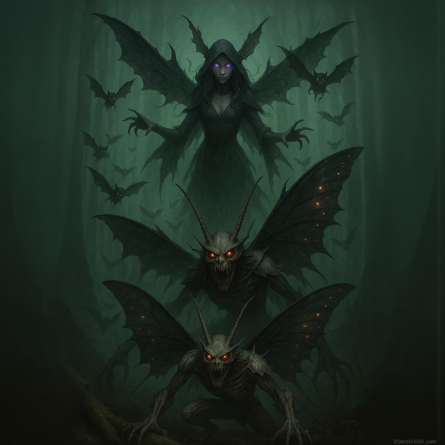 Morgana and her hench-creatures