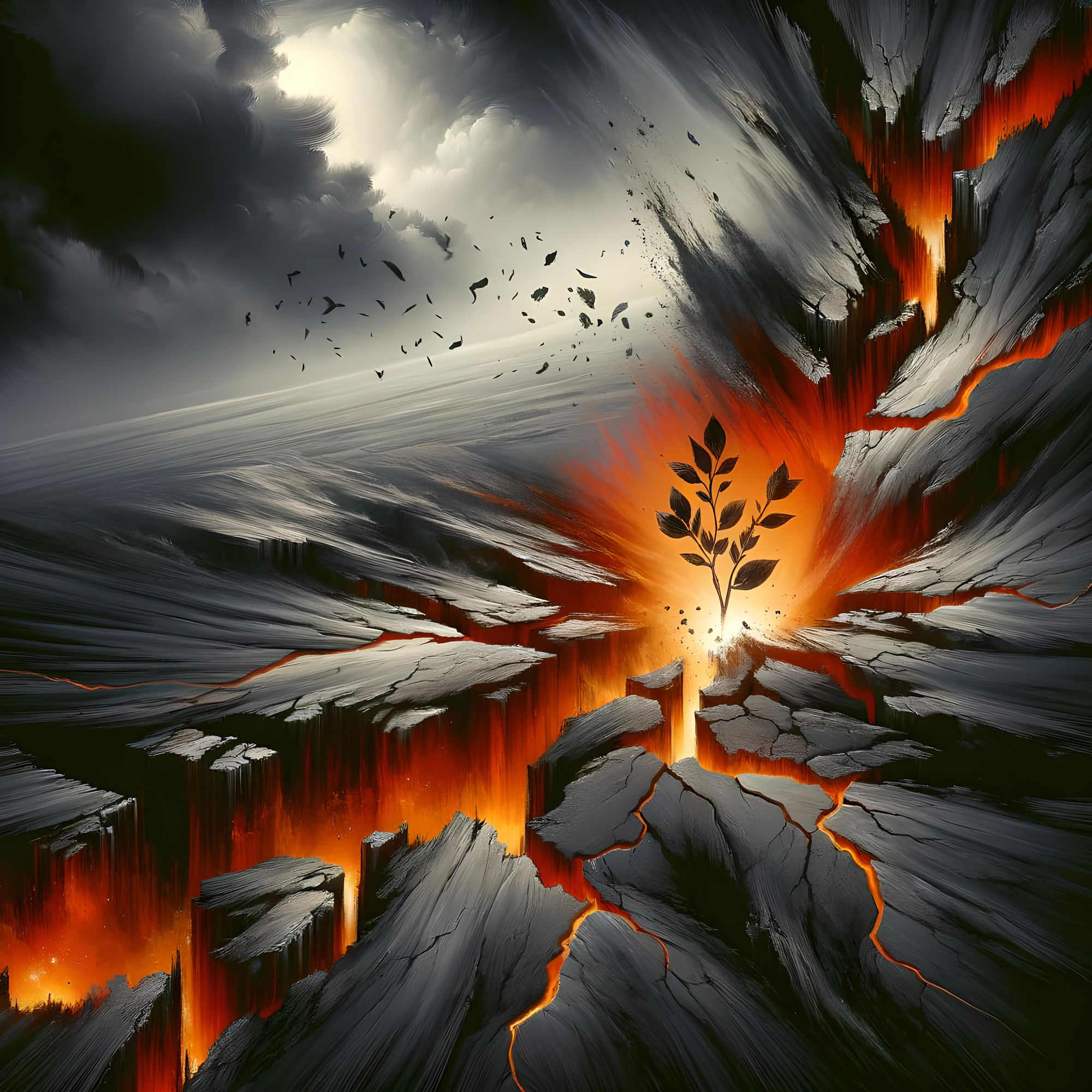 Pushing through the earth to survive