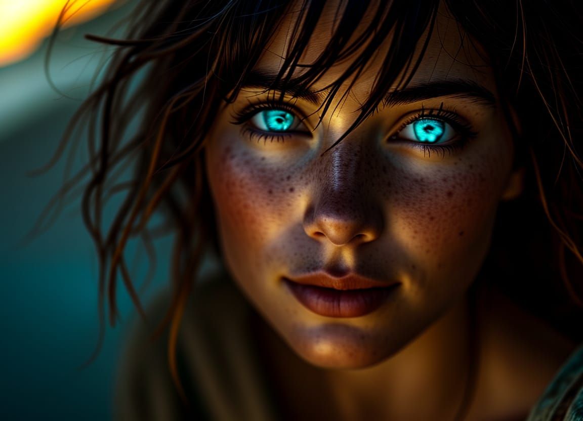 Angel eyes Goddess high contrast