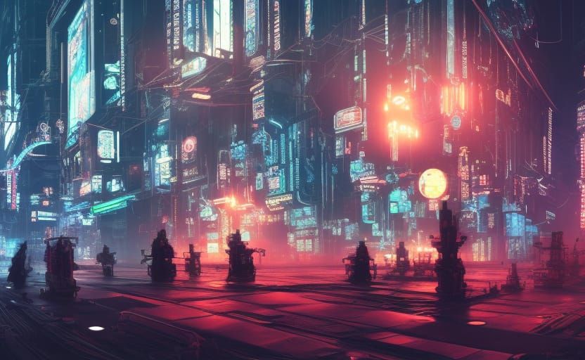 The Crazy Cyberpunk World - AI Generated Artwork - NightCafe Creator