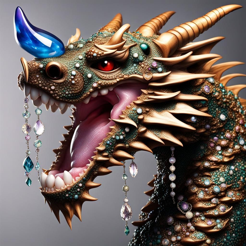 Gem encrusted dragon 