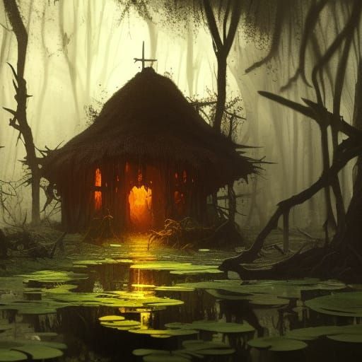 The Swamp Hut  by @HippoGlitter