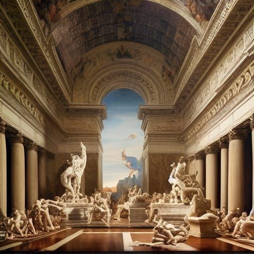 Renaissance Statues Great Hall undefined