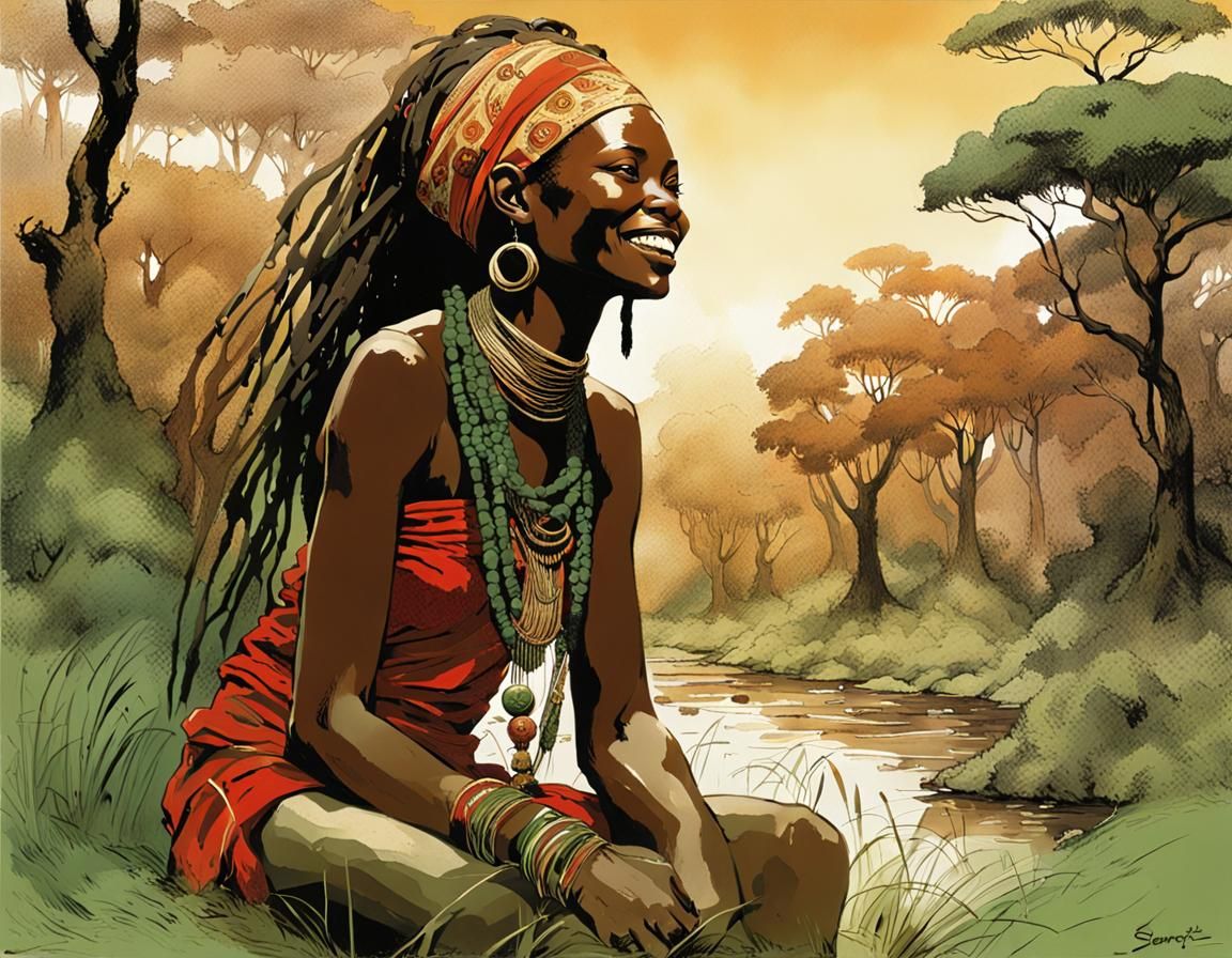 african goddess 2  by @Chrisler451