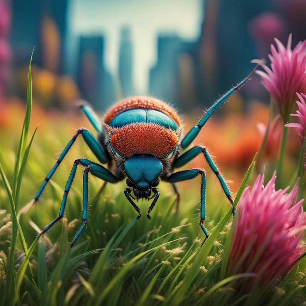 a tiny insect