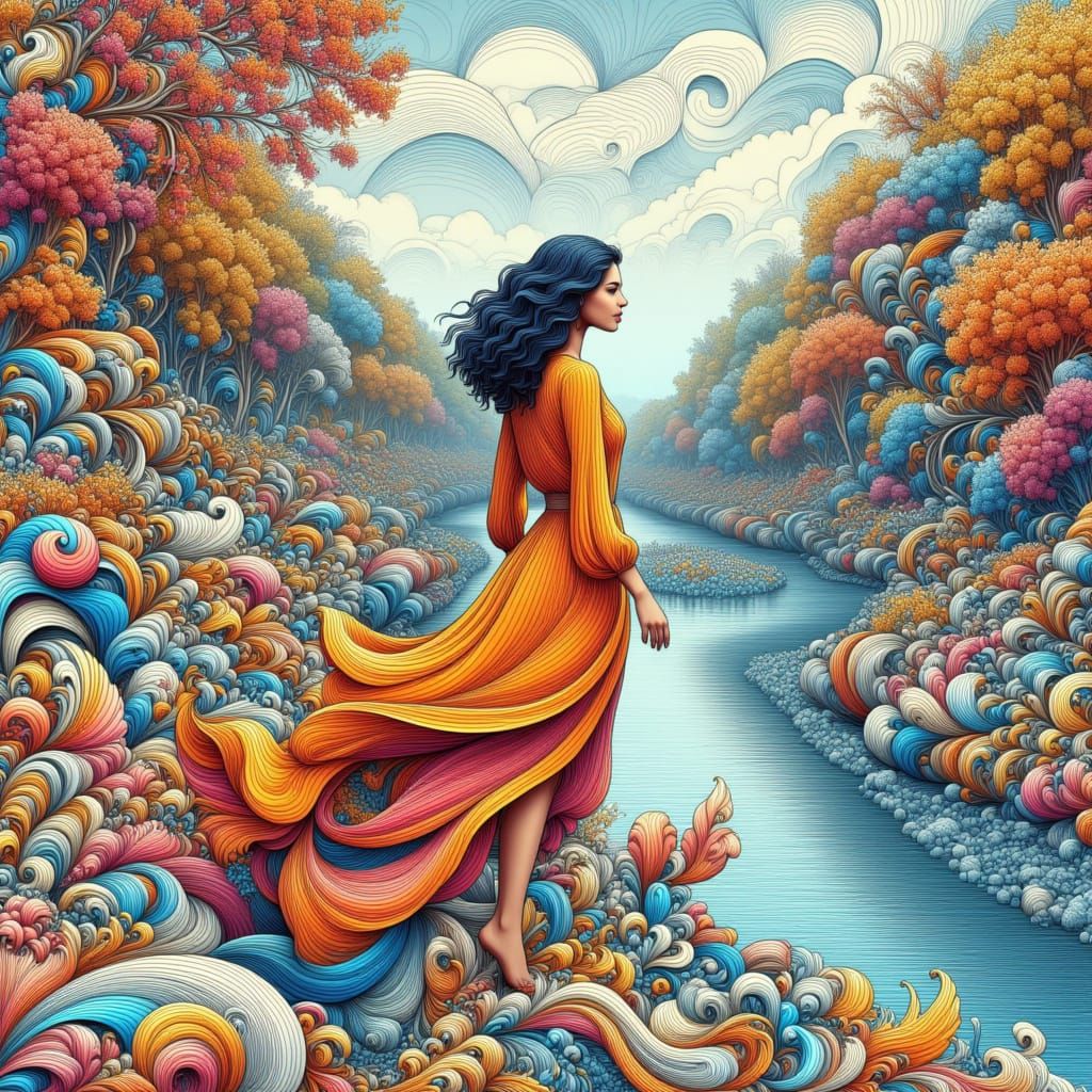 <lora:Abstract Curves:1.0>