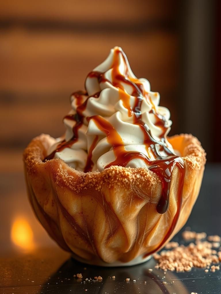 (My favorite Tex Mex dessert is a sop-papilla bowl stuffed w...