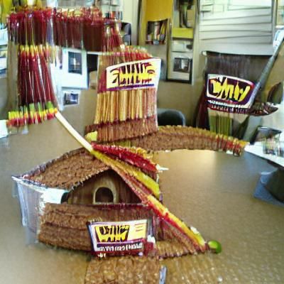Witch's house made out of Slim Jims