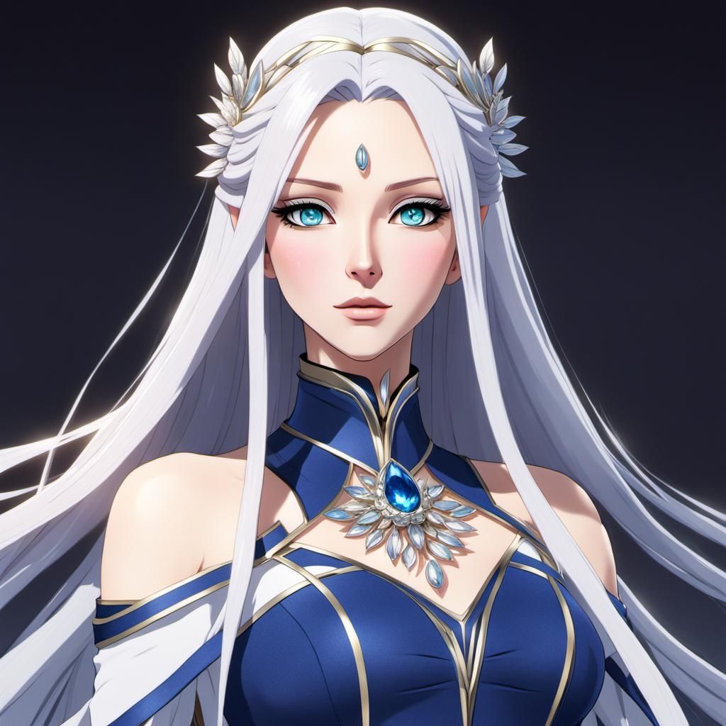 A beautiful anime queen. - AI Generated Artwork - NightCafe Creator