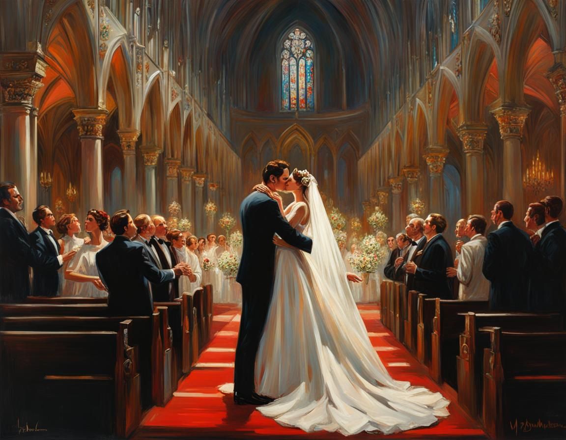 wedding kiss