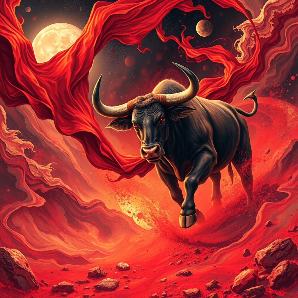 LIKE RED RAG TO A BULL   by @Nobomi