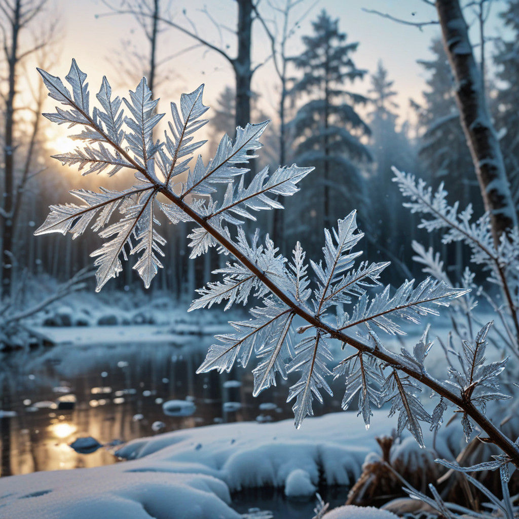 Frozen Leaves