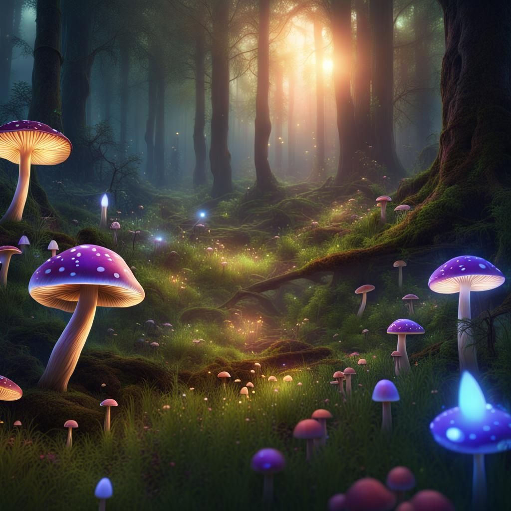 Through magical forrest - AI Generated Artwork - NightCafe Creator