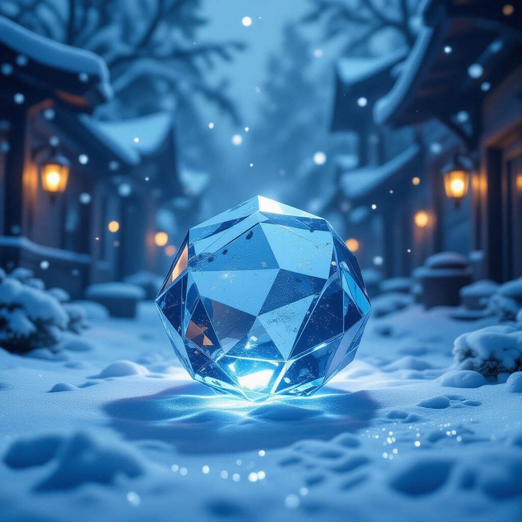 Ghost Trapped in Enchanted Ice Cube