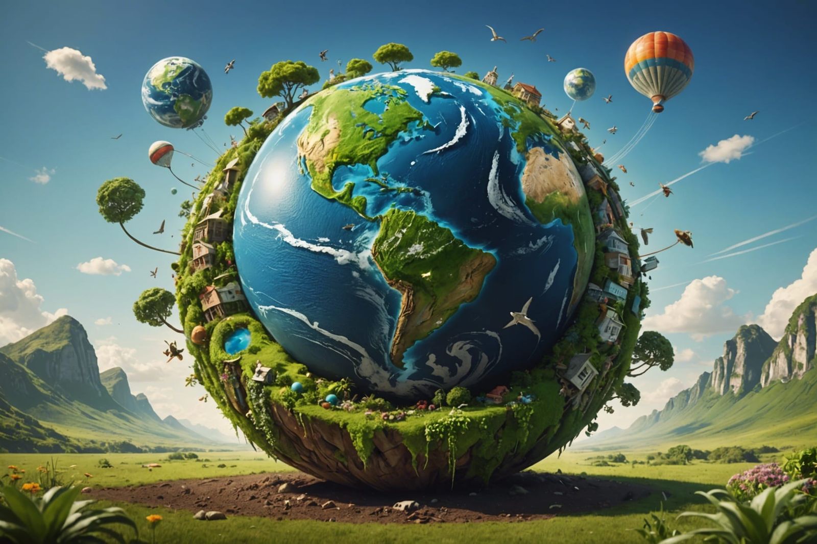 Let's Work Together To Keep Earth Rolling  by @AU