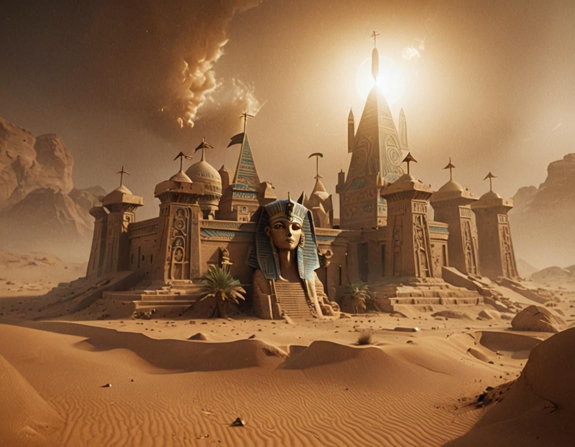 Egyptian Sand Castle.  by @Kiwi99