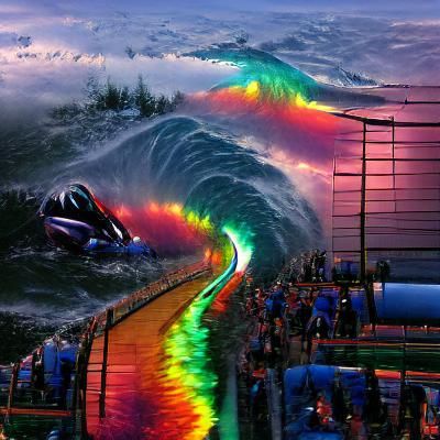 Rainbow Tidal Wave