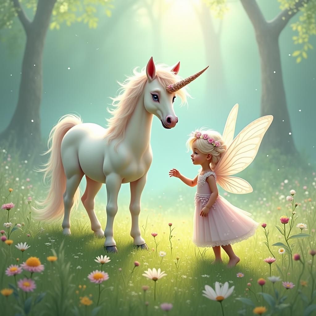 unicorn with fairy