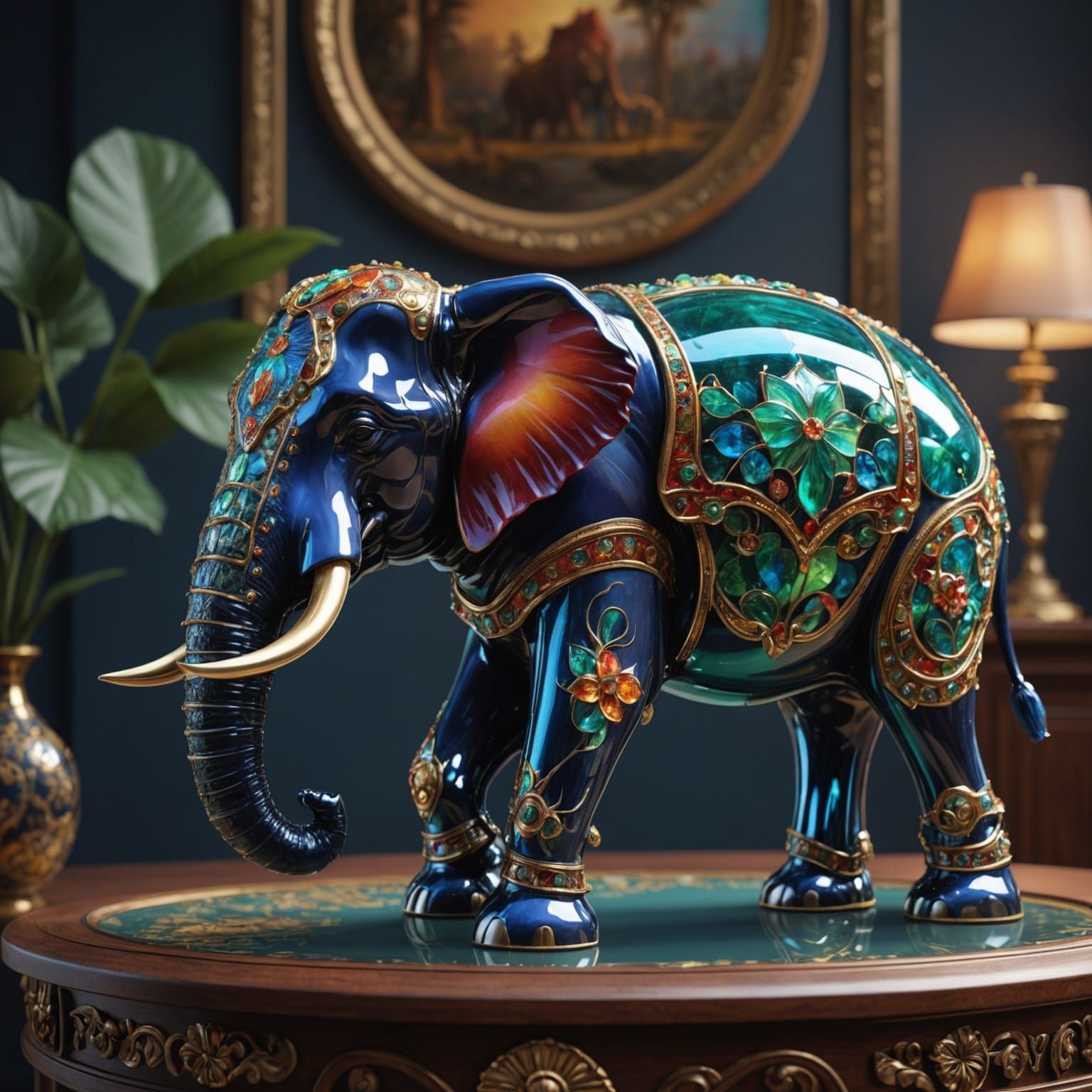 Enamel Elephant  by @mathy_art_girl_305