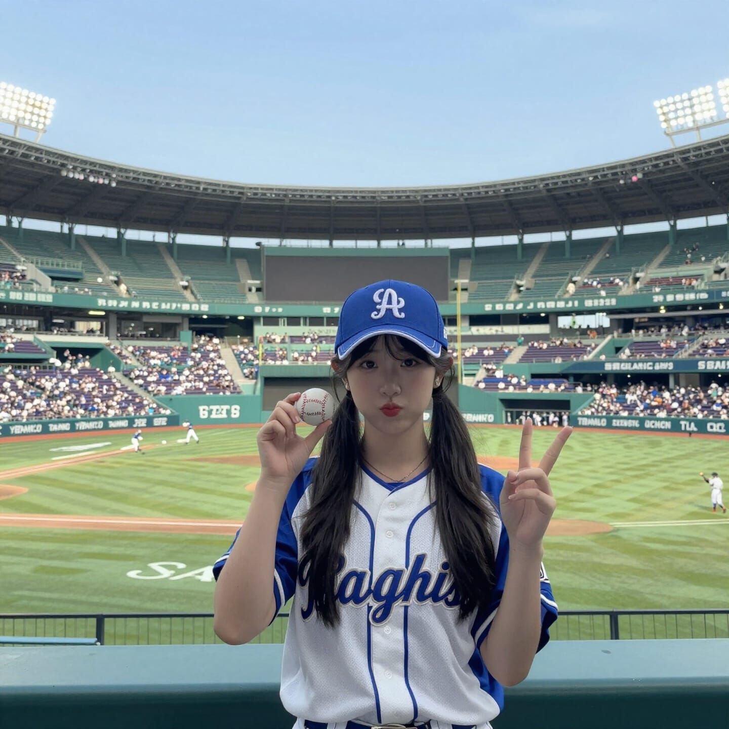 🇯🇵👧🏻⚾️🧢🏟️📣🙌✨