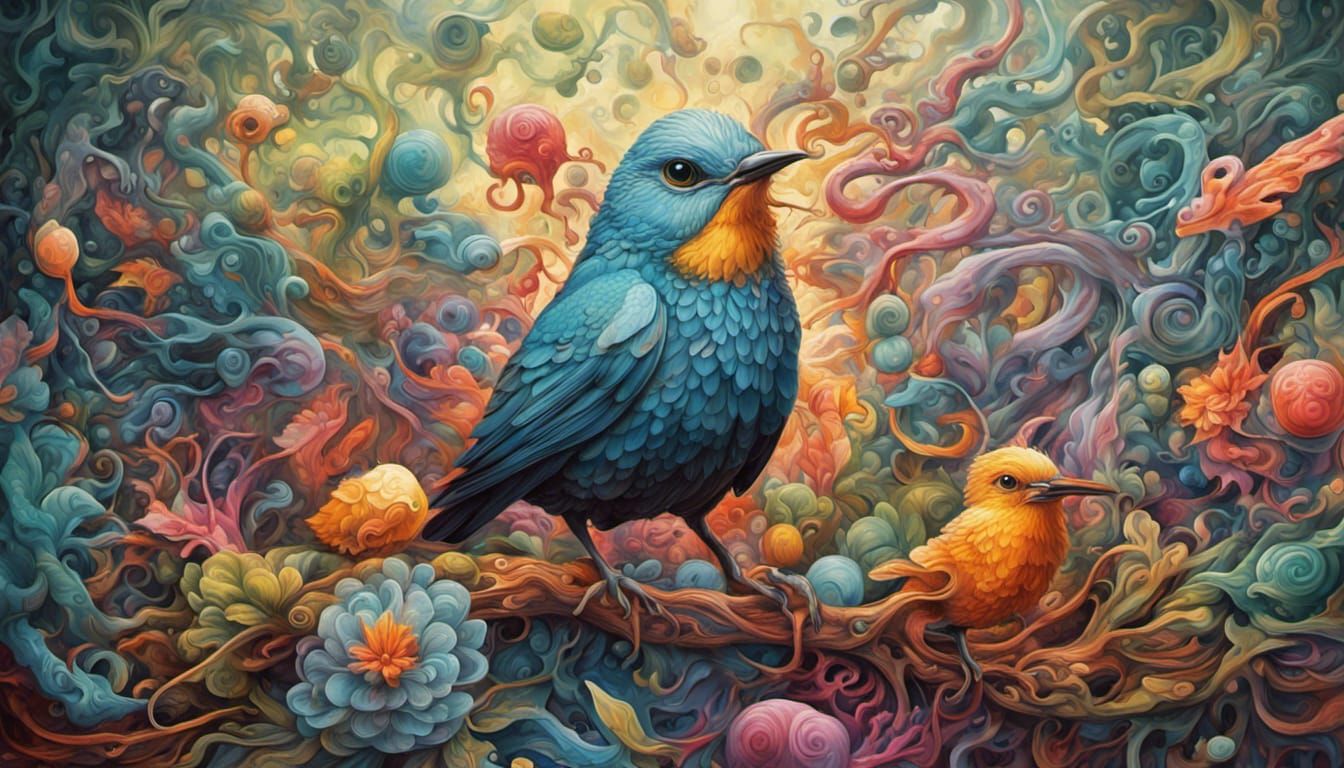 The Early Bird, Catches the Worm   by @MidnightArtCafe