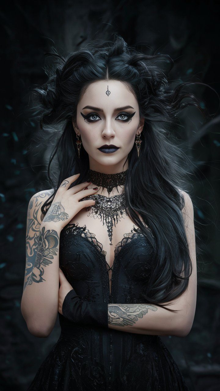 Gothic Attractive Model