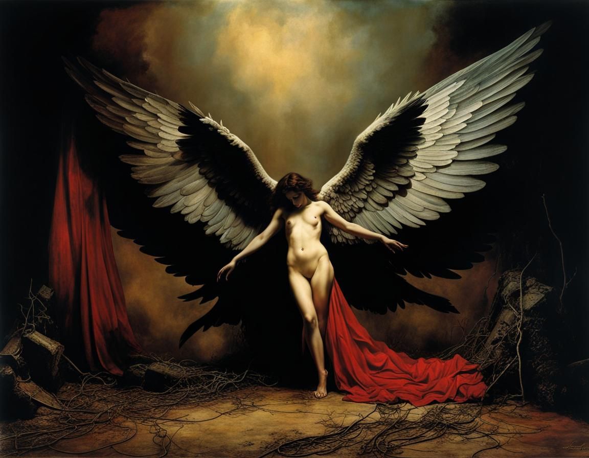 Fallen Angel  by @ImagoFlying