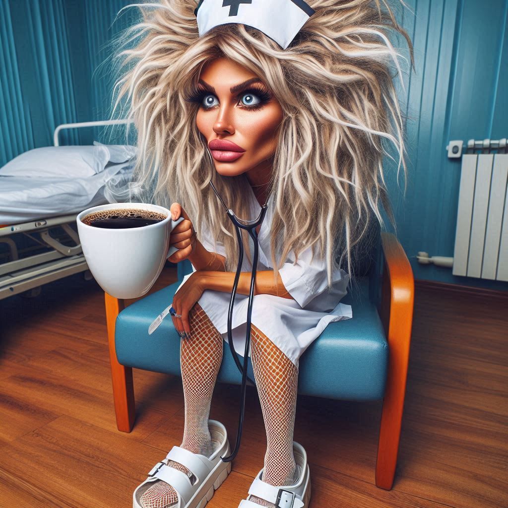 Good morning outside- the tired nurse