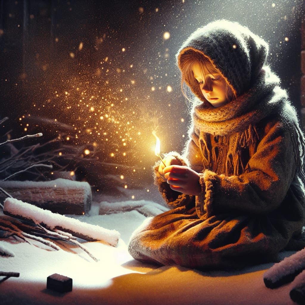 The Little Match Girl by Hans Christian Andersen  by @Latent Space Explorer