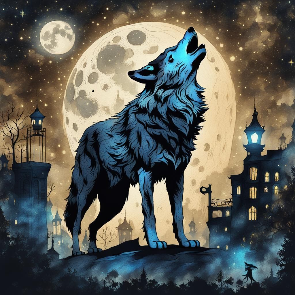 Howling at the moon