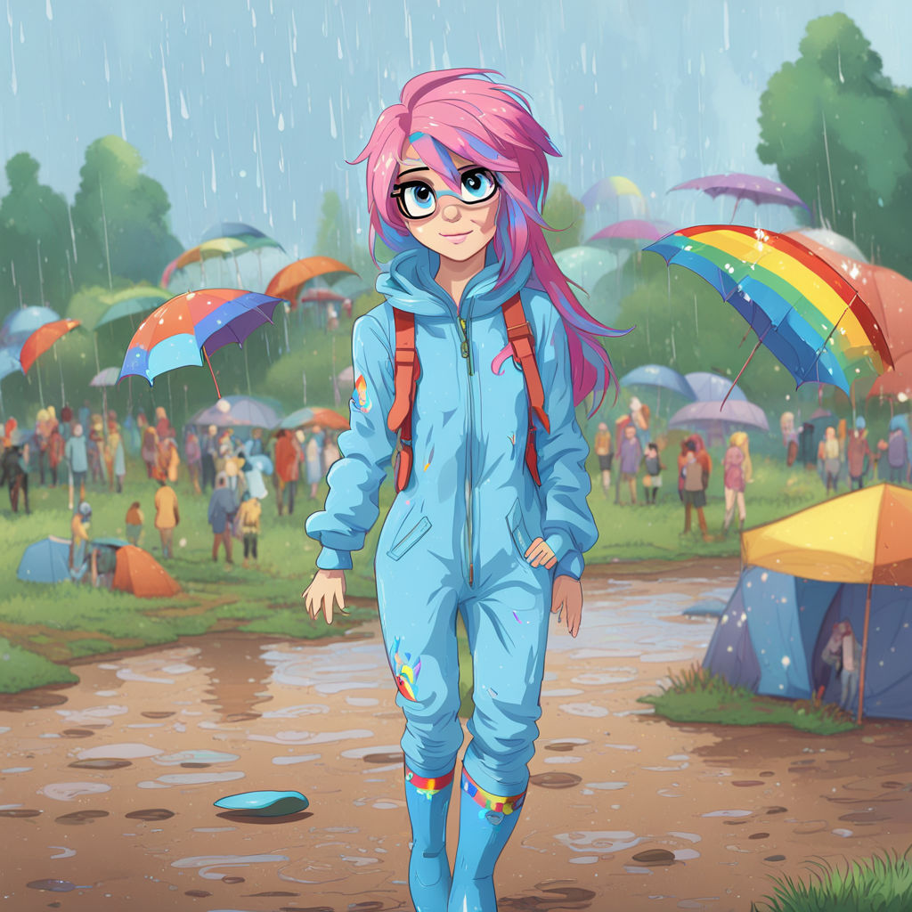 Rainbow Dash at a music festival