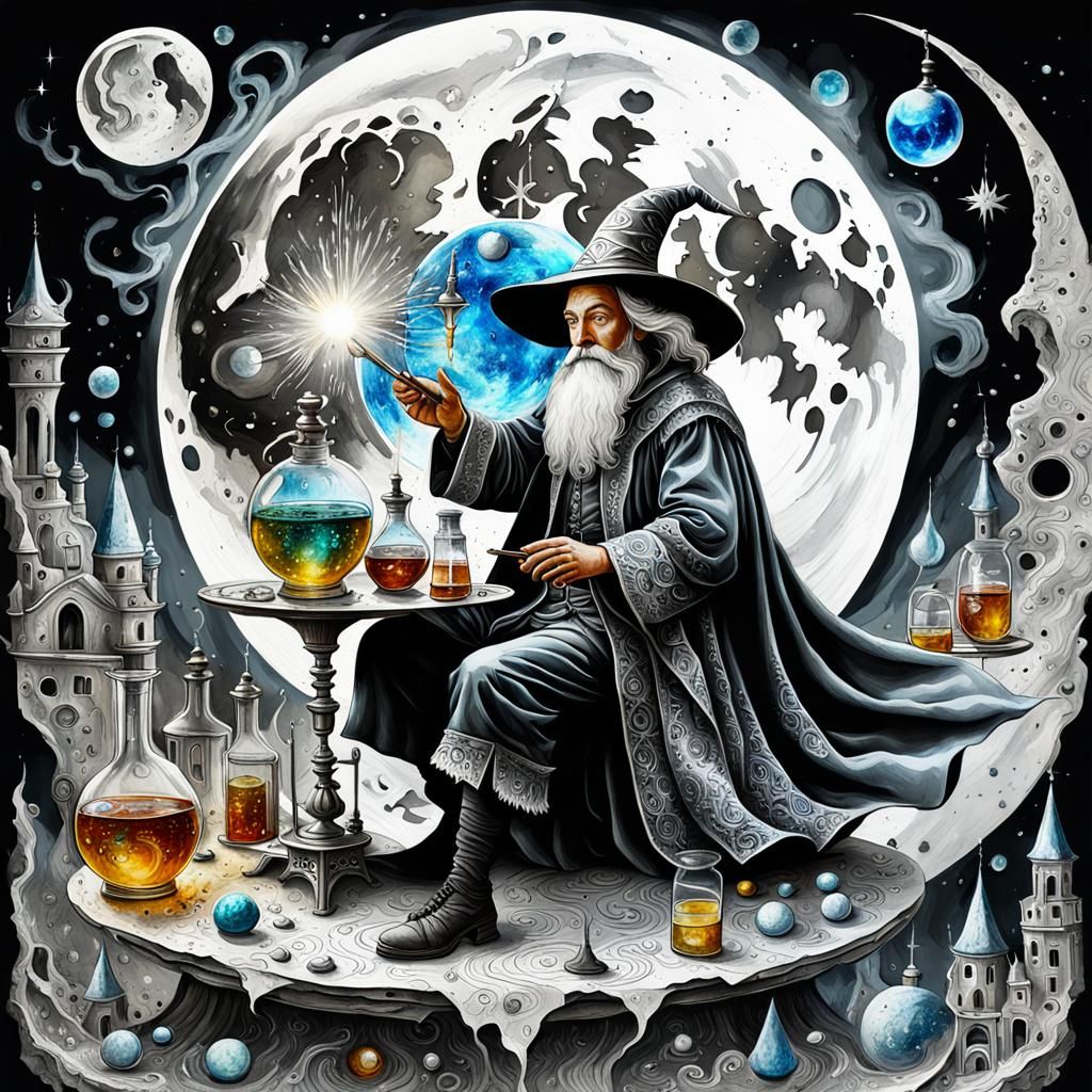 Wizard of Alchemy - AI Generated Artwork - NightCafe Creator